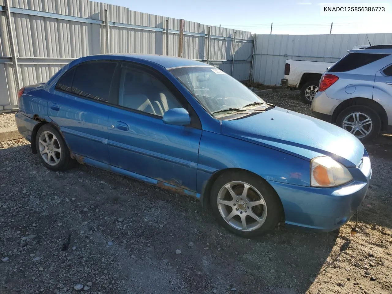 2005 Kia Rio VIN: KNADC125856386773 Lot: 72067694