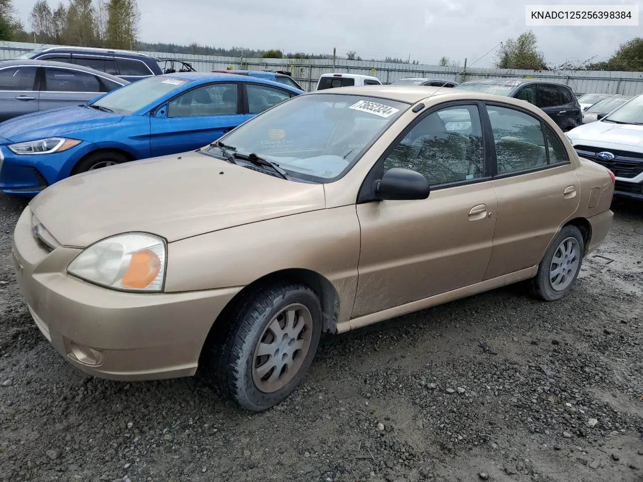 2005 Kia Rio VIN: KNADC125256398384 Lot: 73652324