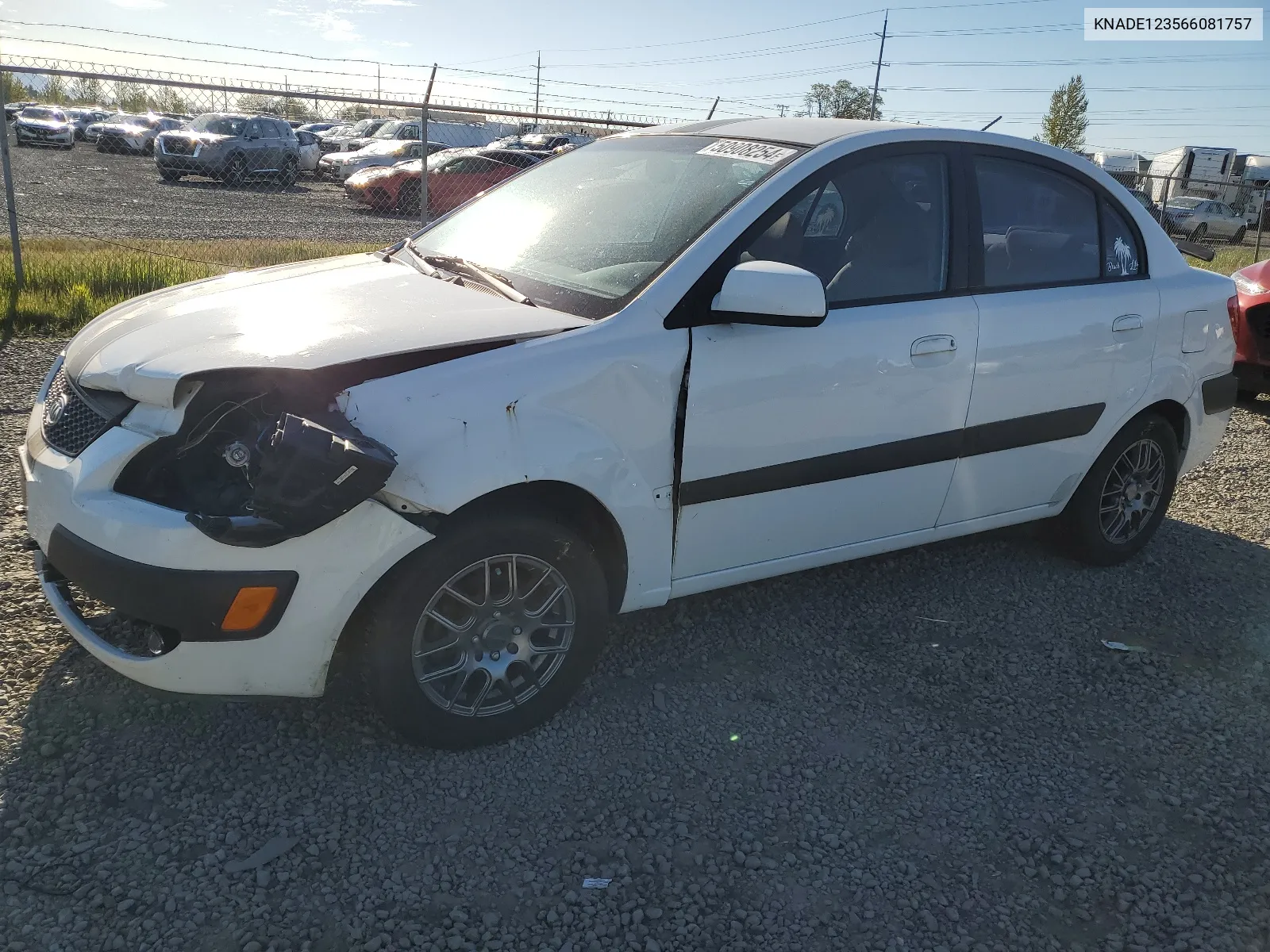 2006 Kia Rio VIN: KNADE123566081757 Lot: 50908254