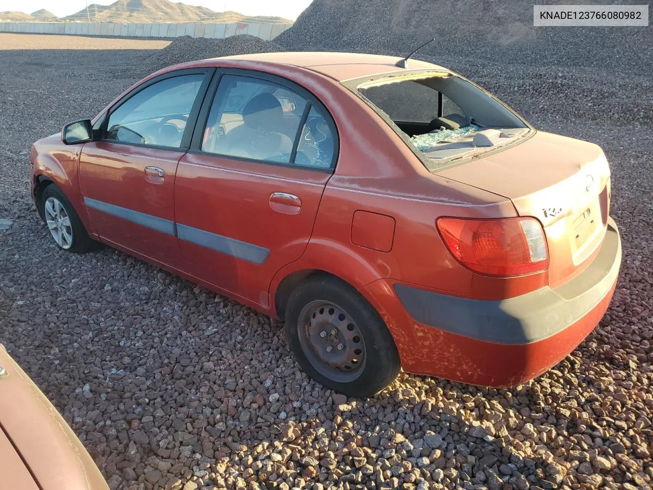 2006 Kia Rio VIN: KNADE123766080982 Lot: 64559413