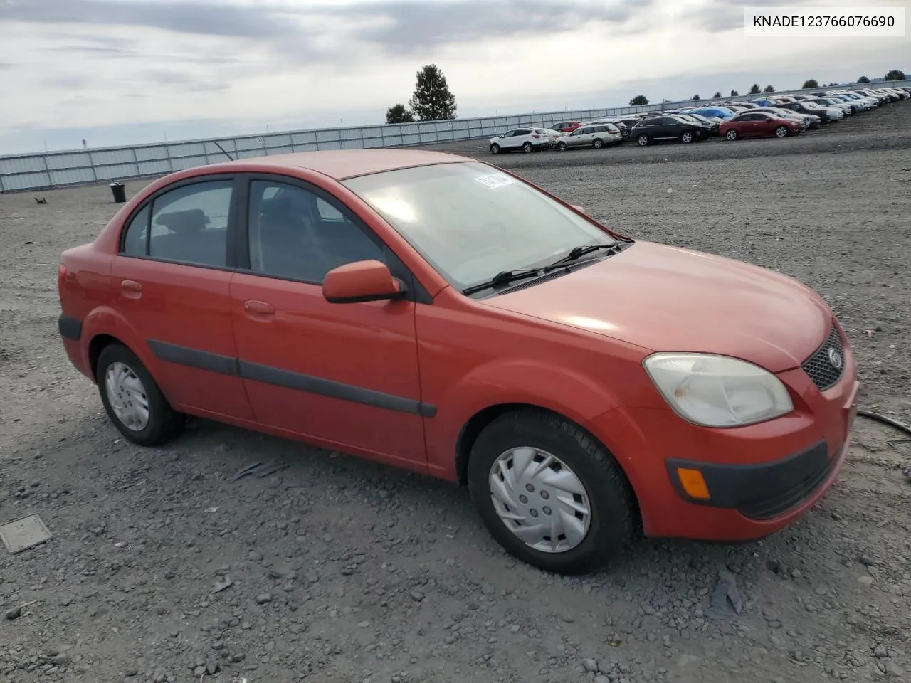 2006 Kia Rio VIN: KNADE123766076690 Lot: 71417004