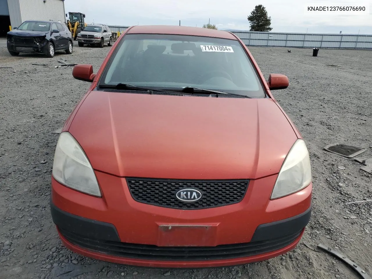 2006 Kia Rio VIN: KNADE123766076690 Lot: 71417004