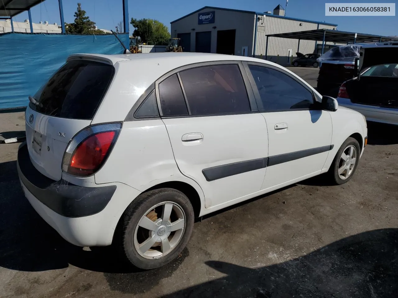 2006 Kia Rio 5 VIN: KNADE163066058381 Lot: 72277274