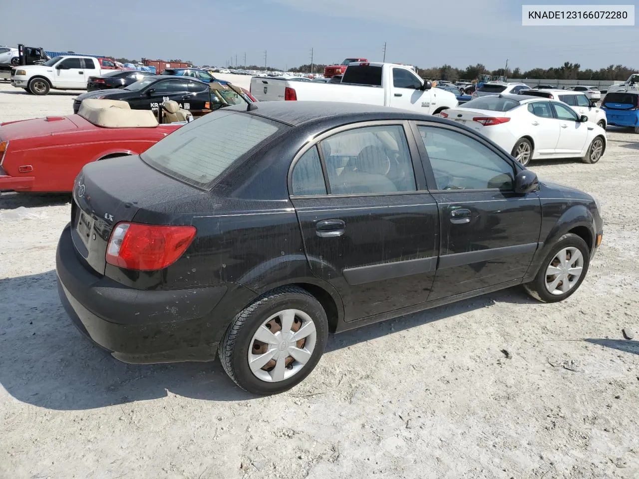 2006 Kia Rio VIN: KNADE123166072280 Lot: 74470834