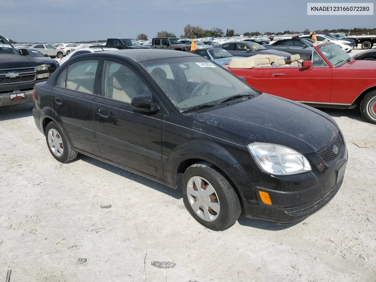 2006 Kia Rio VIN: KNADE123166072280 Lot: 74470834