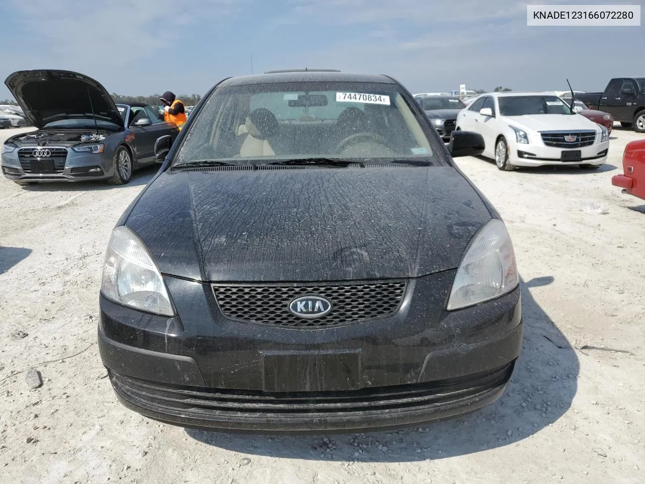 2006 Kia Rio VIN: KNADE123166072280 Lot: 74470834