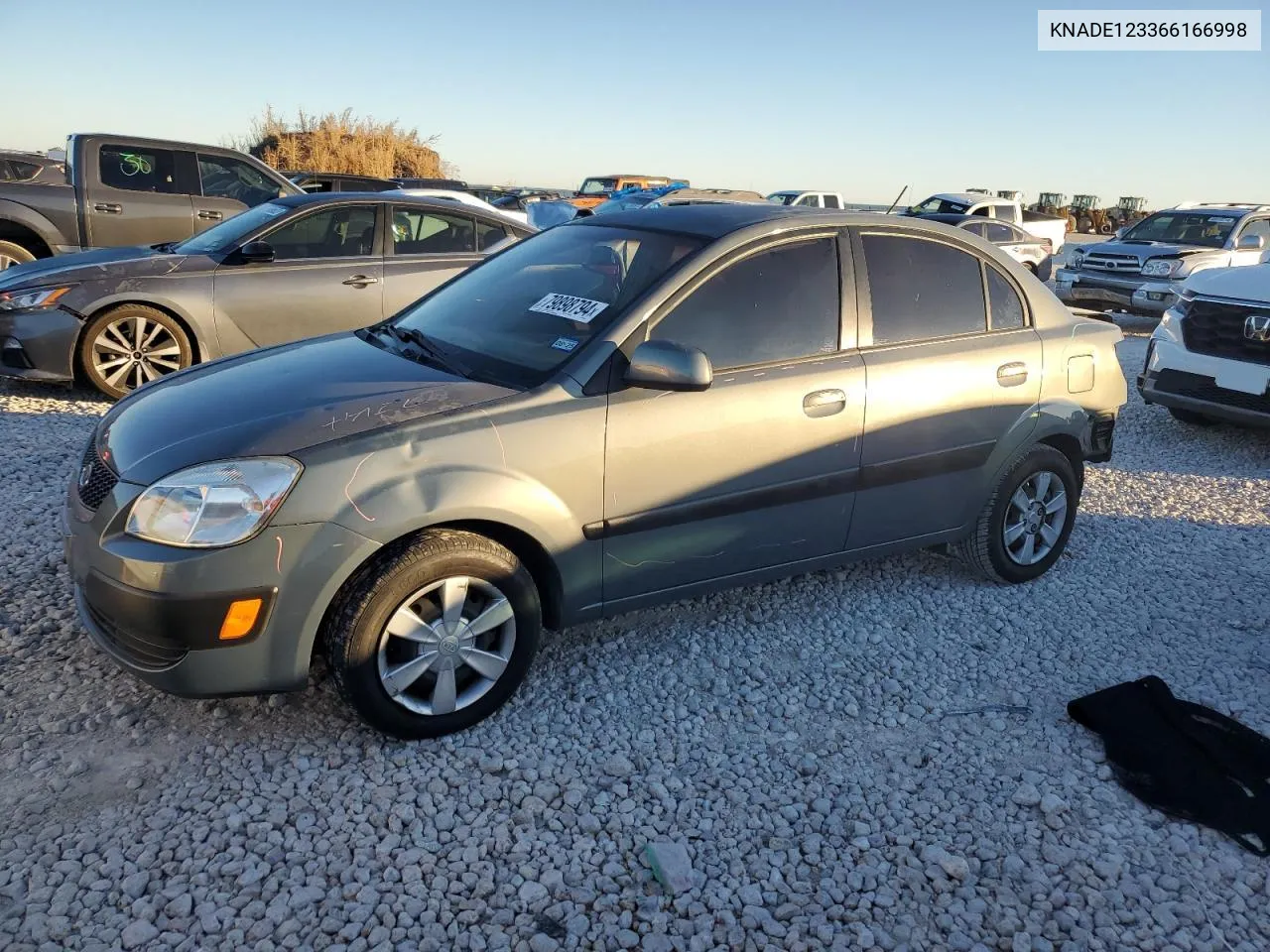 2006 Kia Rio VIN: KNADE123366166998 Lot: 79898794