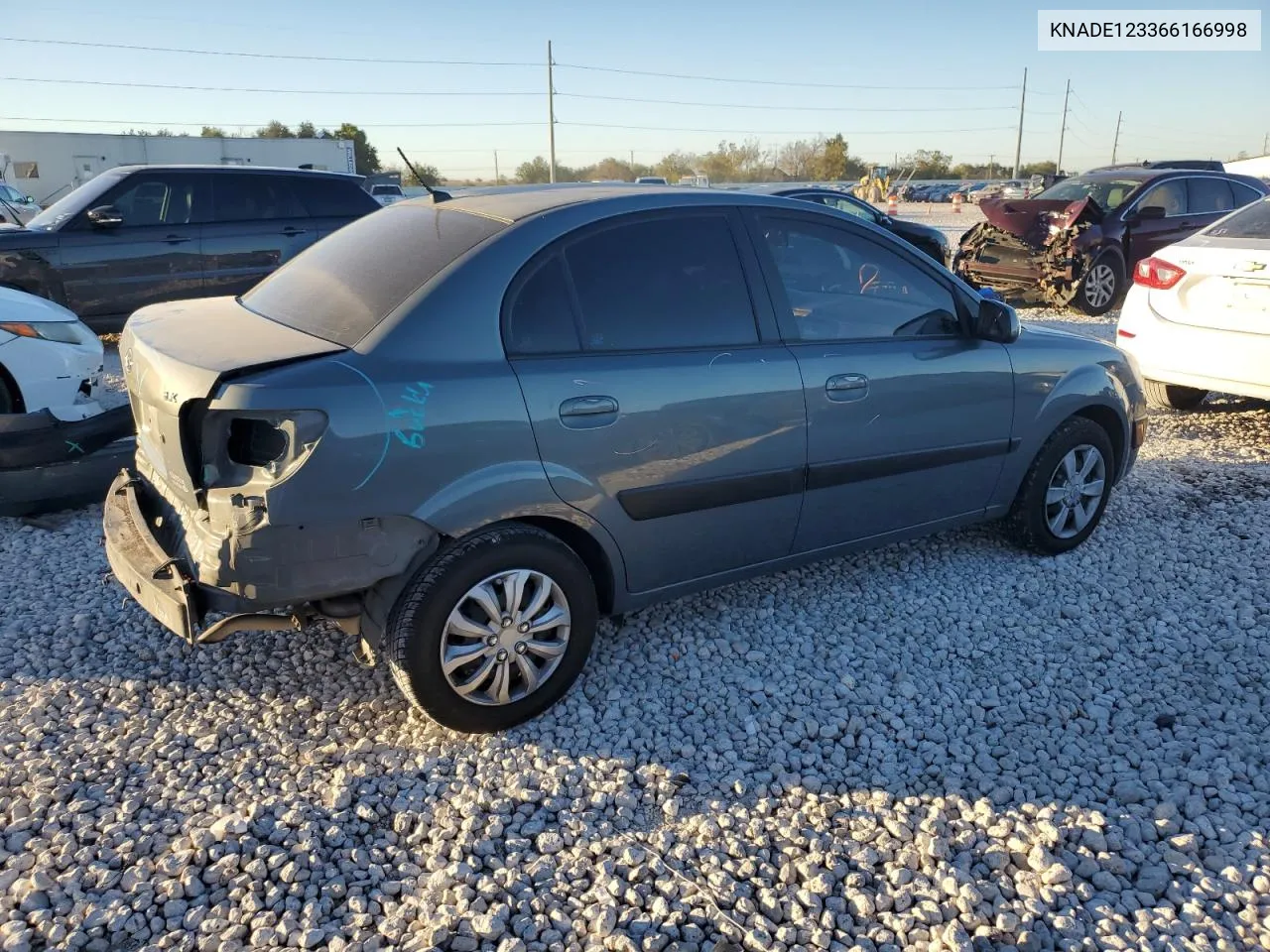 2006 Kia Rio VIN: KNADE123366166998 Lot: 79898794