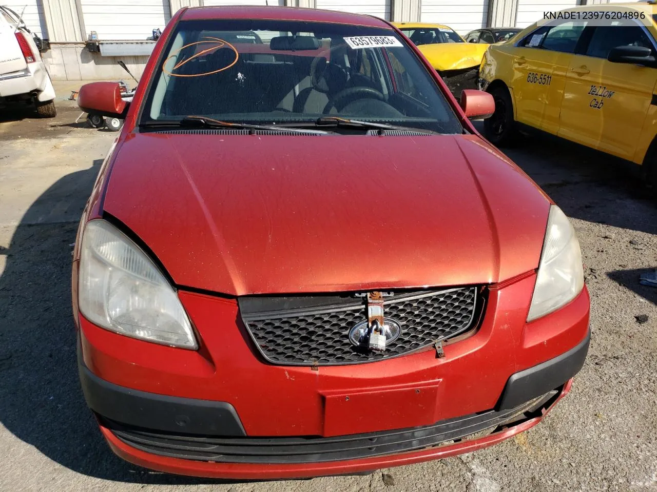 2007 Kia Rio Base VIN: KNADE123976204896 Lot: 63579683