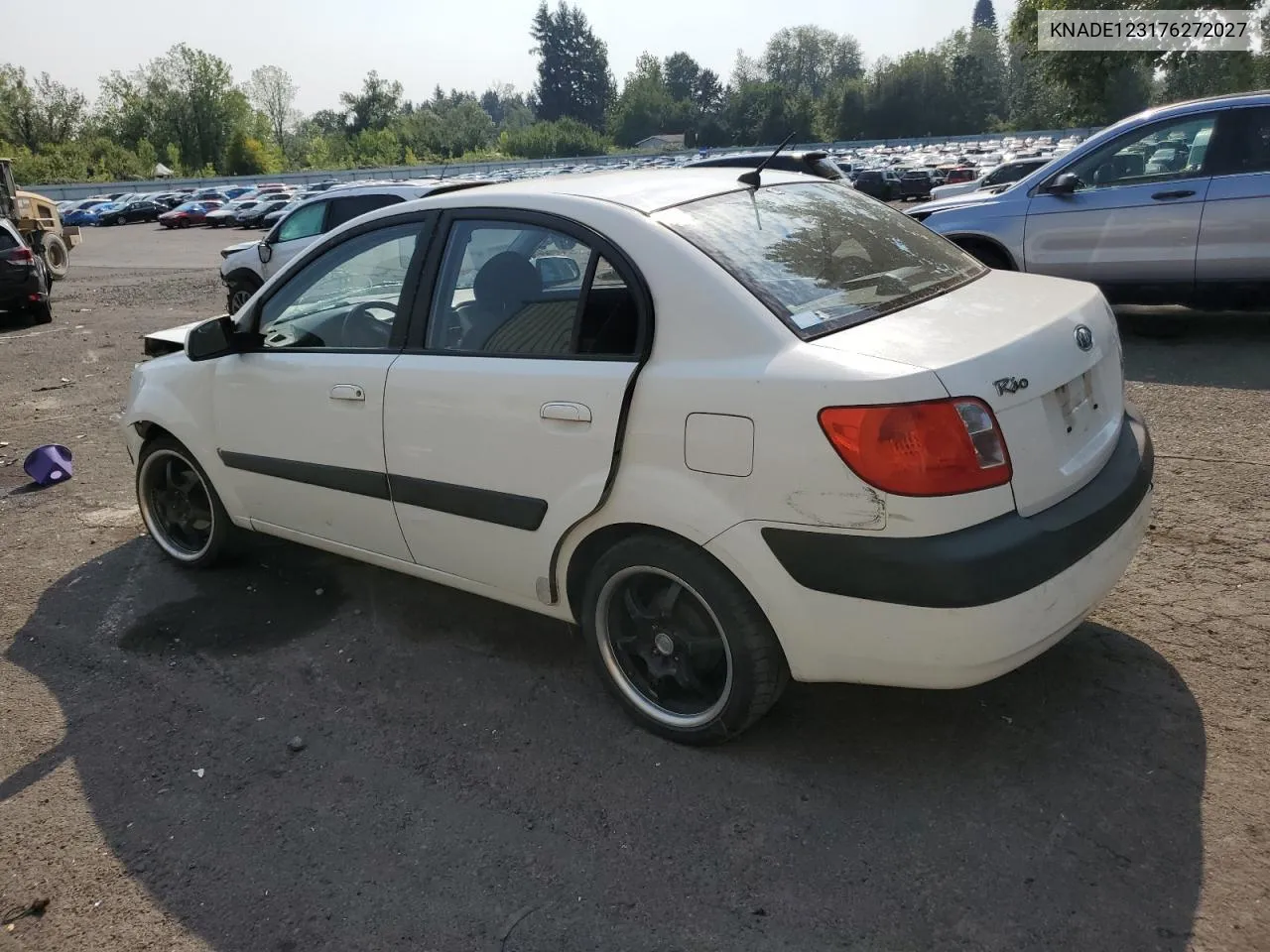 2007 Kia Rio Base VIN: KNADE123176272027 Lot: 66565084