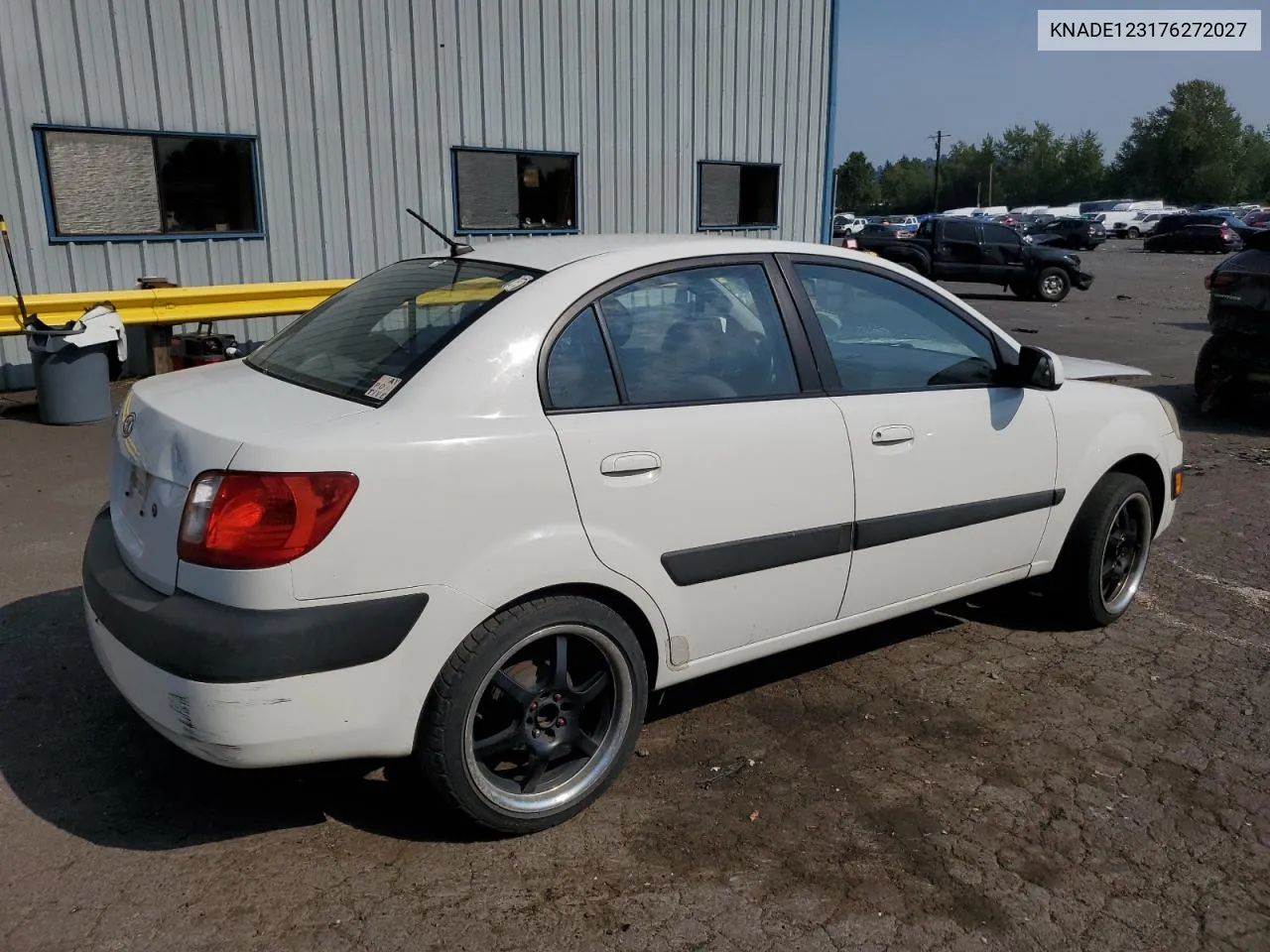 2007 Kia Rio Base VIN: KNADE123176272027 Lot: 66565084