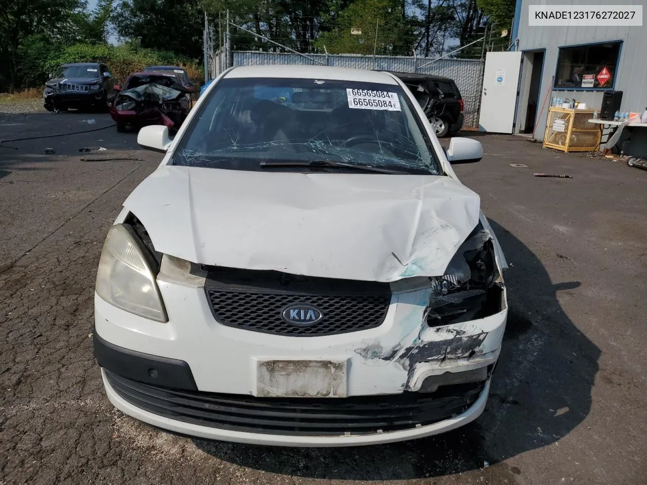 2007 Kia Rio Base VIN: KNADE123176272027 Lot: 66565084