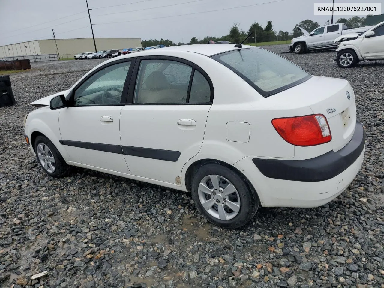 KNADE123076227001 2007 Kia Rio Base