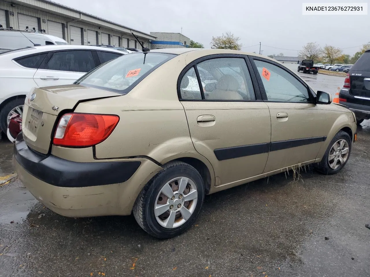 2007 Kia Rio Base VIN: KNADE123676272931 Lot: 71339424