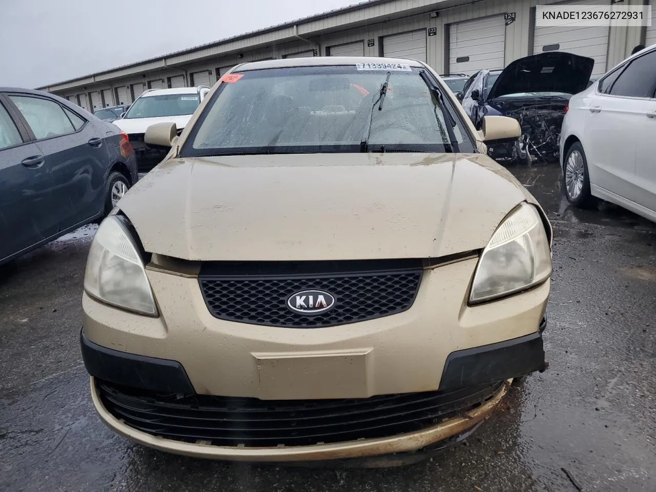 2007 Kia Rio Base VIN: KNADE123676272931 Lot: 71339424