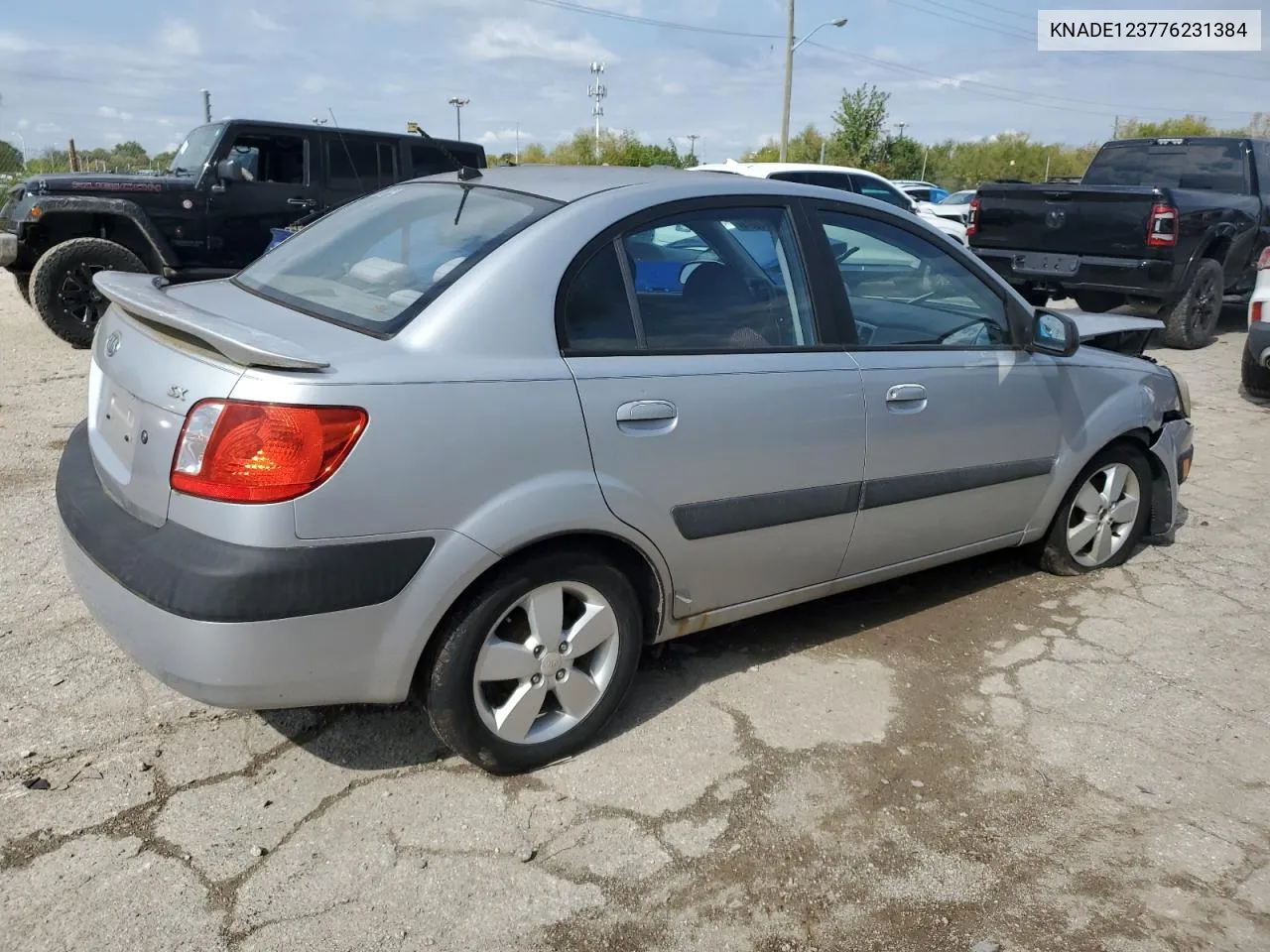 2007 Kia Rio Base VIN: KNADE123776231384 Lot: 73554084