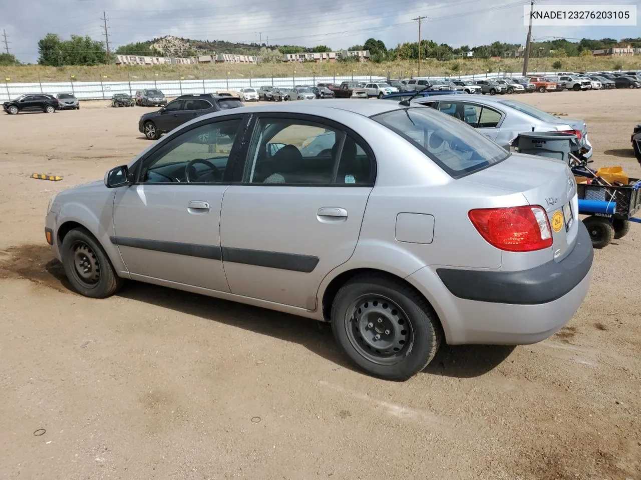 2007 Kia Rio Base VIN: KNADE123276203105 Lot: 74020064