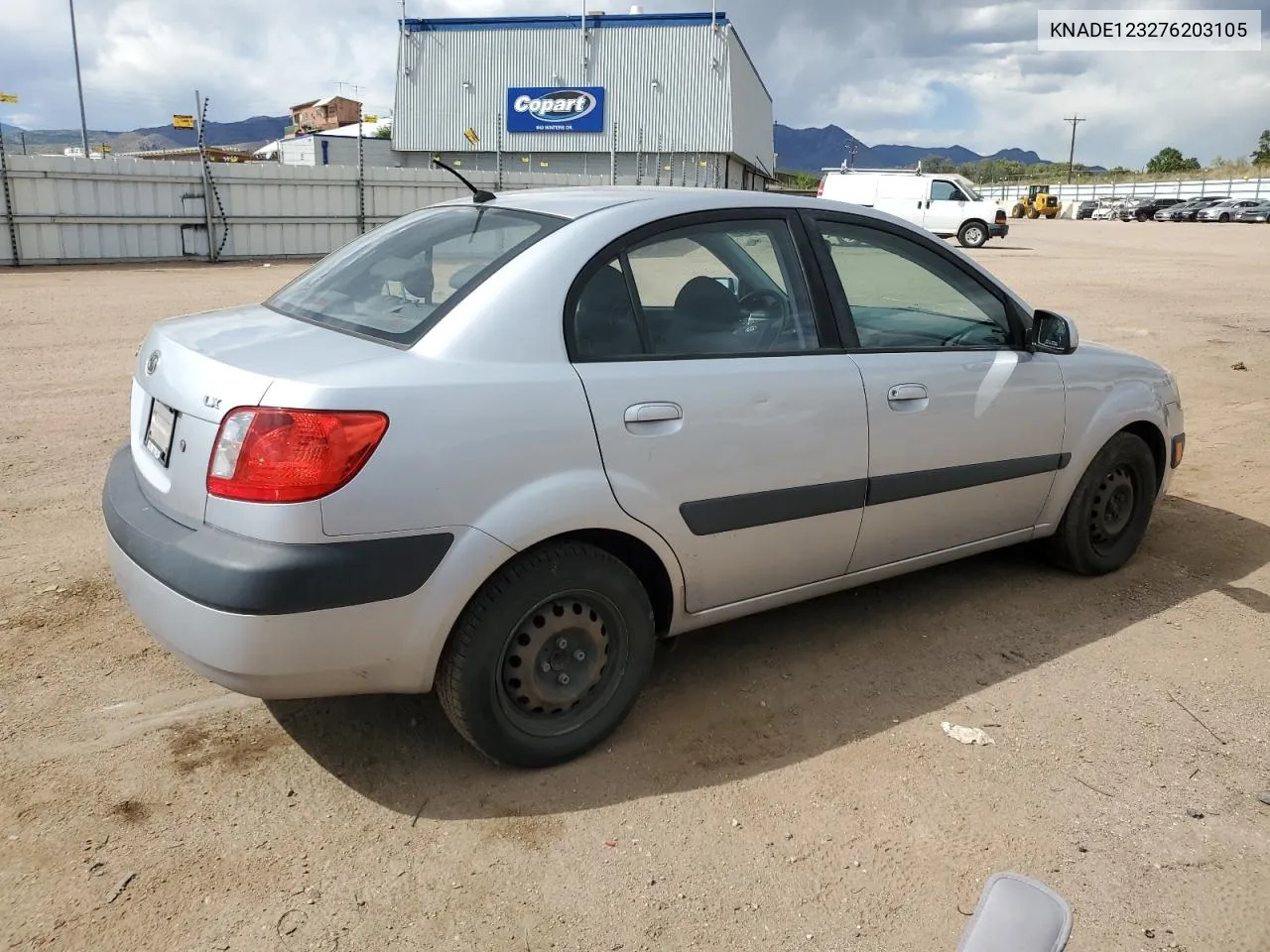 2007 Kia Rio Base VIN: KNADE123276203105 Lot: 74020064