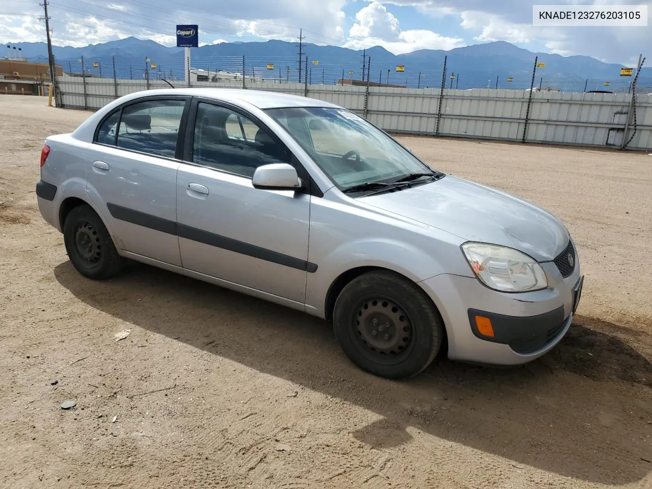 2007 Kia Rio Base VIN: KNADE123276203105 Lot: 74020064