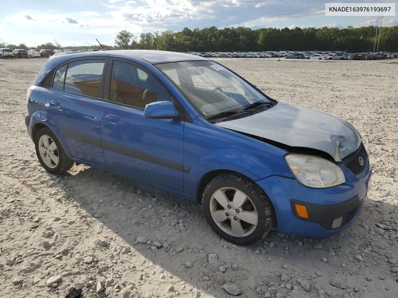 2007 Kia Rio 5 Sx VIN: KNADE163976193697 Lot: 74191574