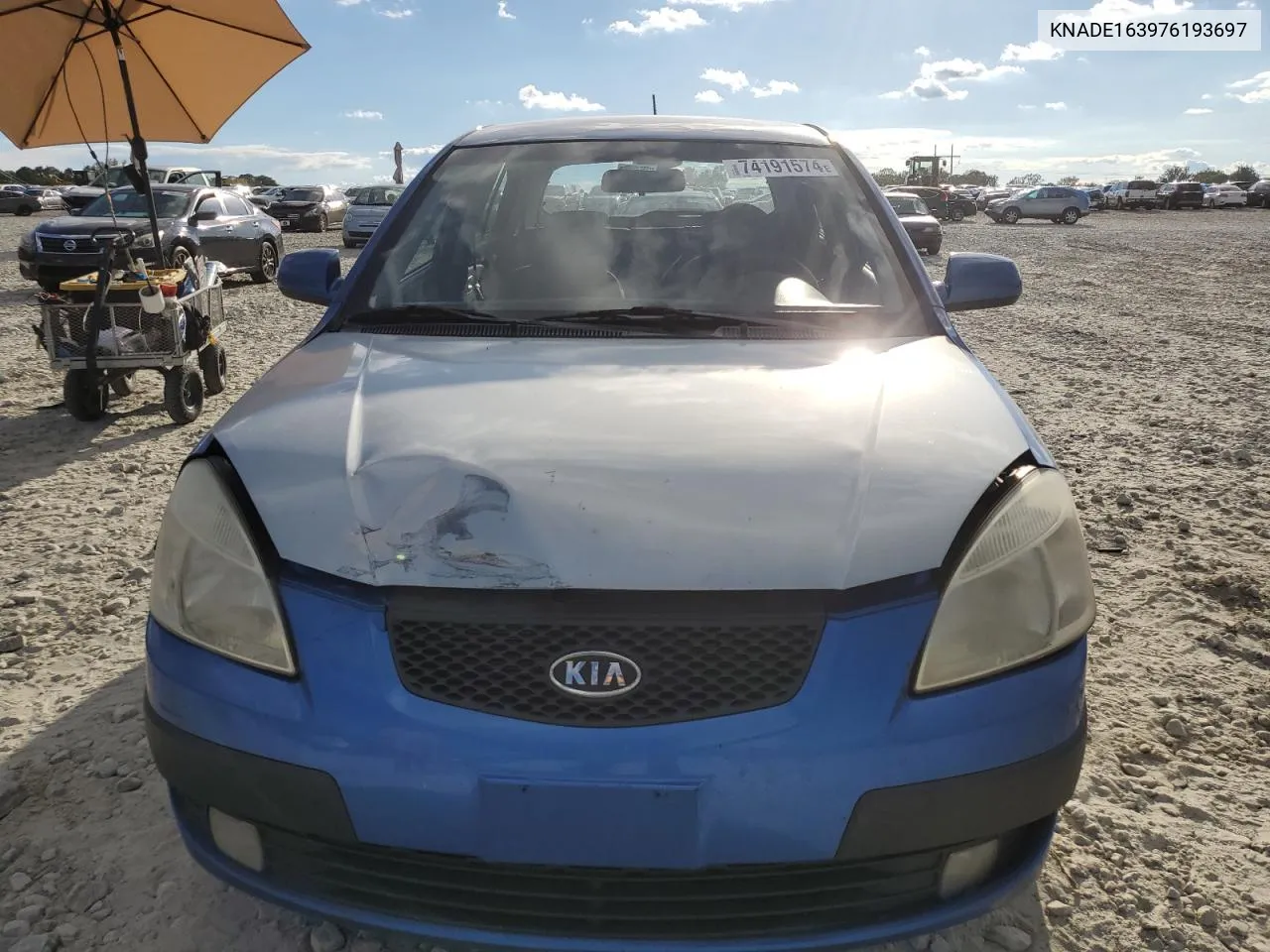 KNADE163976193697 2007 Kia Rio 5 Sx