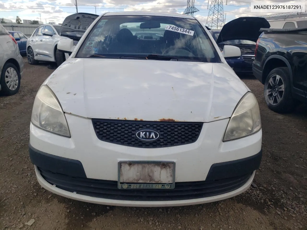 2007 Kia Rio Base VIN: KNADE123976187291 Lot: 74561344