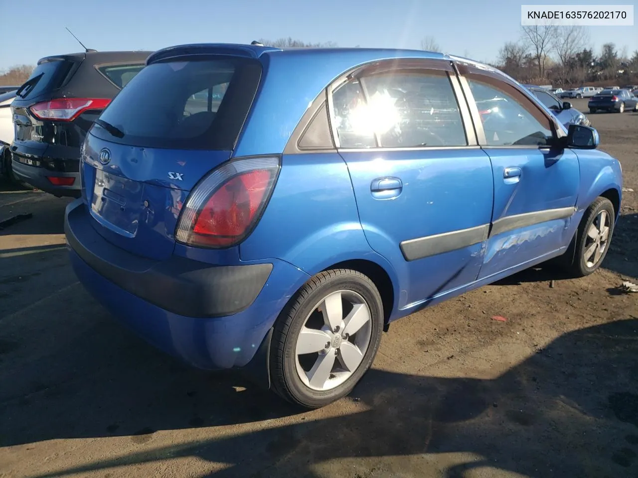 2007 Kia Rio 5 Sx VIN: KNADE163576202170 Lot: 80773434