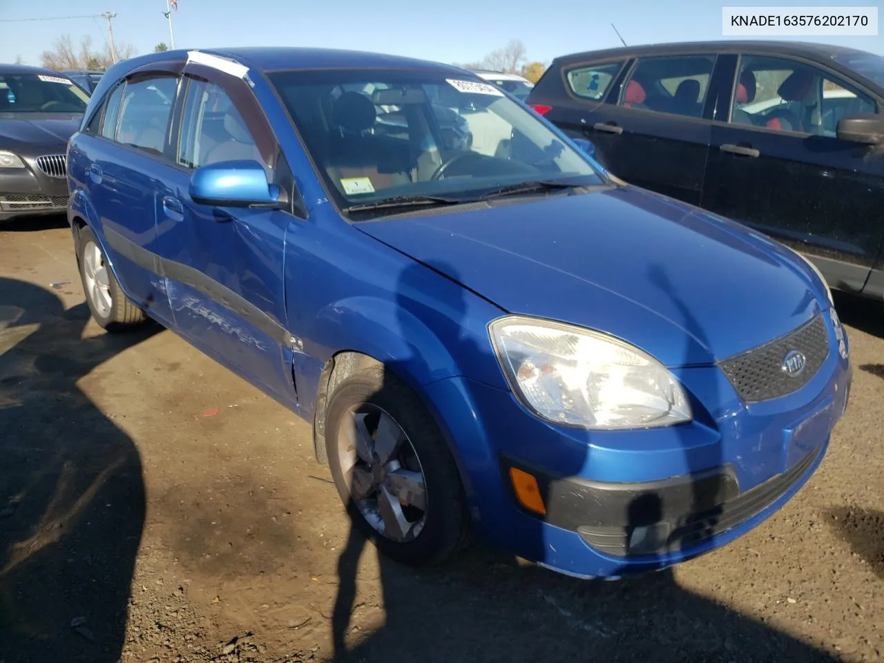 2007 Kia Rio 5 Sx VIN: KNADE163576202170 Lot: 80773434