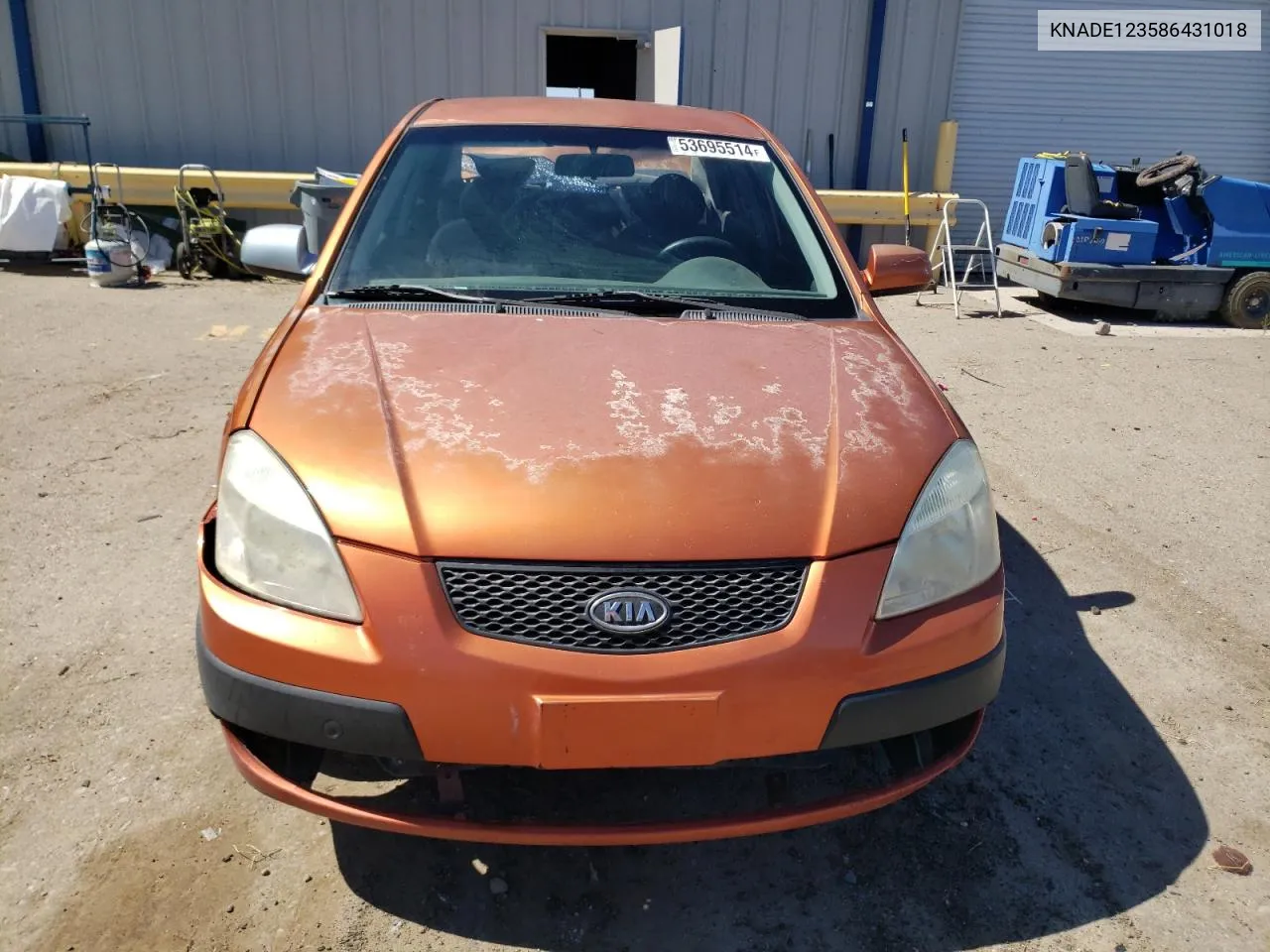 2008 Kia Rio Base VIN: KNADE123586431018 Lot: 53695514