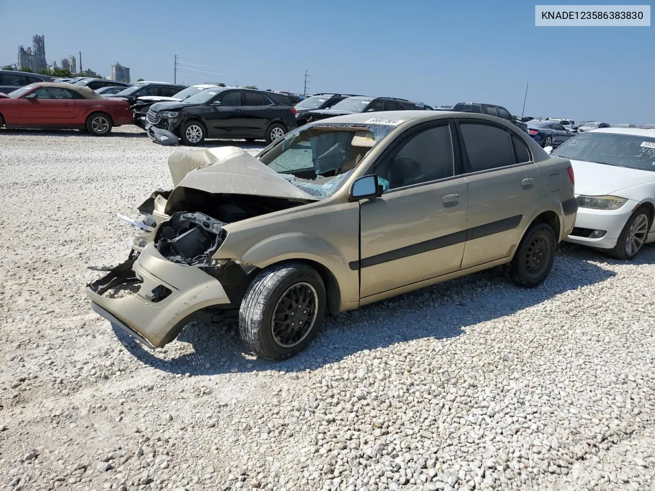 2008 Kia Rio Base VIN: KNADE123586383830 Lot: 66807804