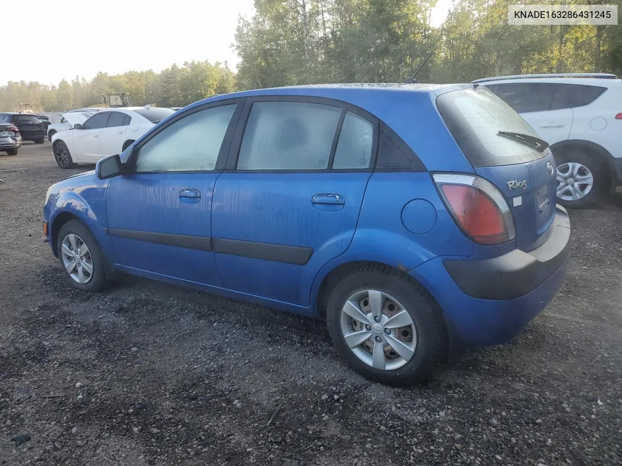 2008 Kia Rio 5 Sx VIN: KNADE163286431245 Lot: 68146634