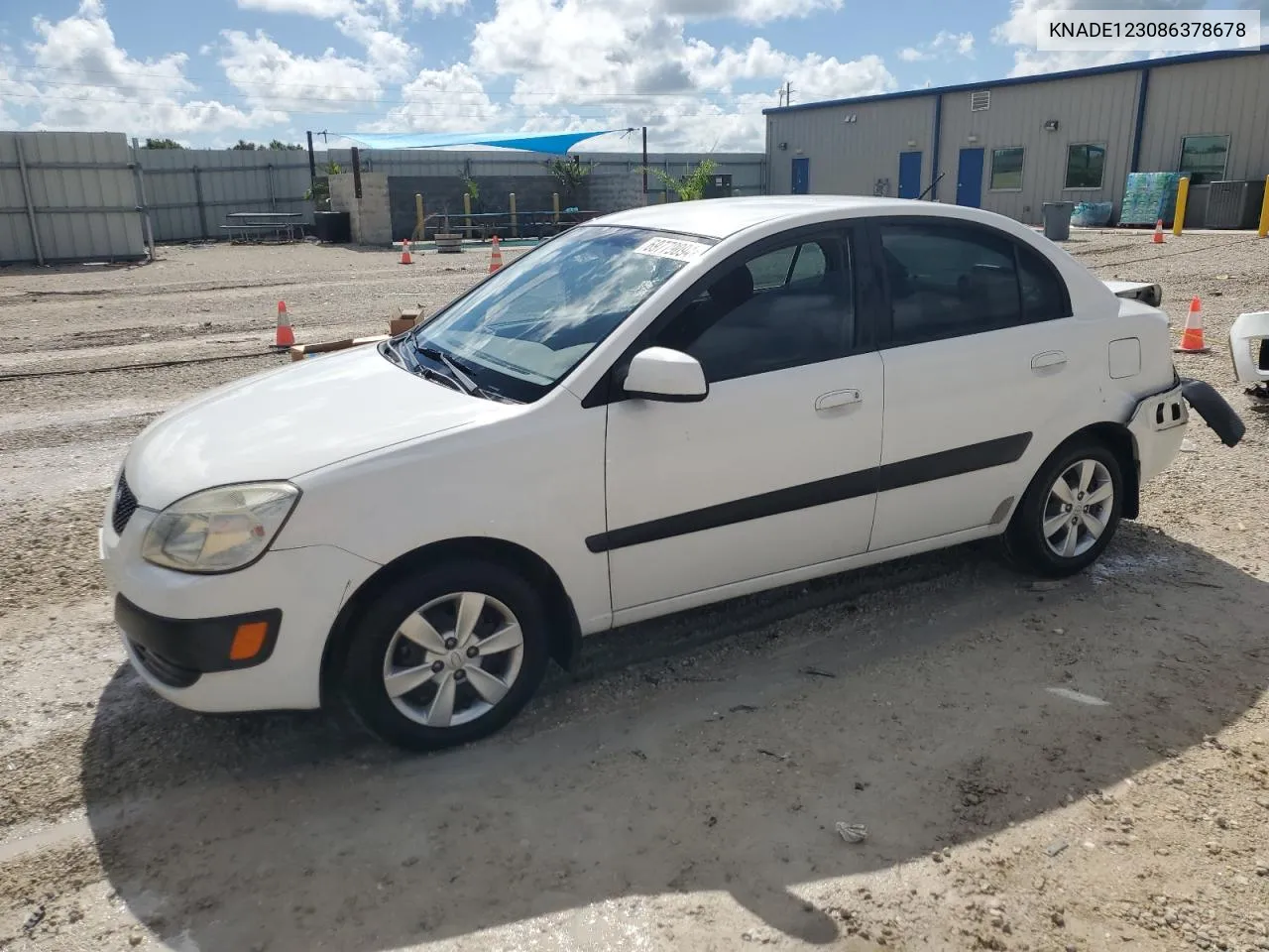 2008 Kia Rio Base VIN: KNADE123086378678 Lot: 69779094