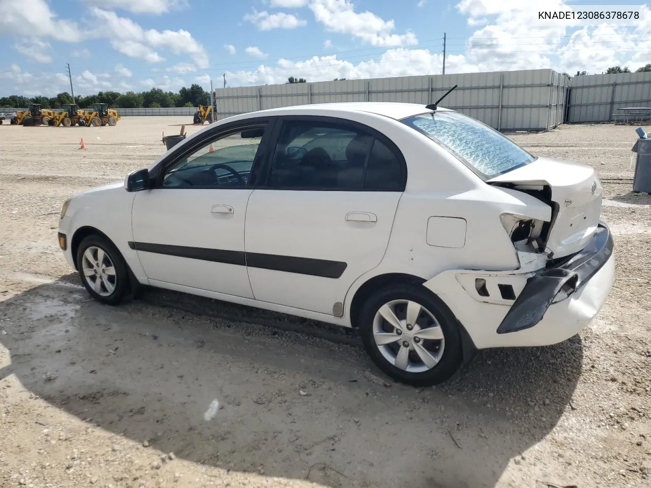 2008 Kia Rio Base VIN: KNADE123086378678 Lot: 69779094