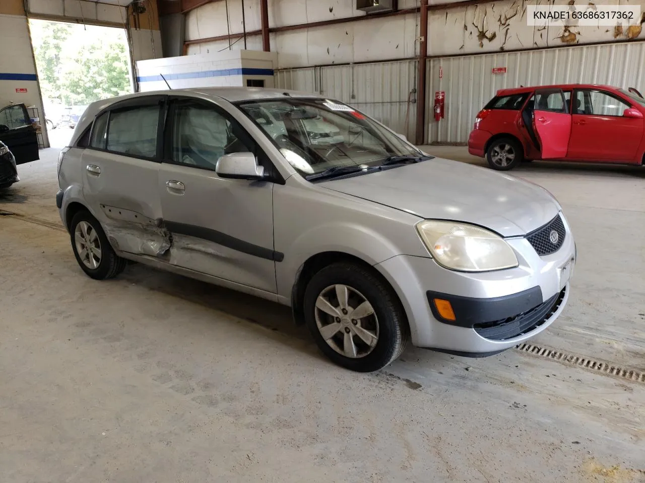 2008 Kia Rio 5 Sx VIN: KNADE163686317362 Lot: 69858044