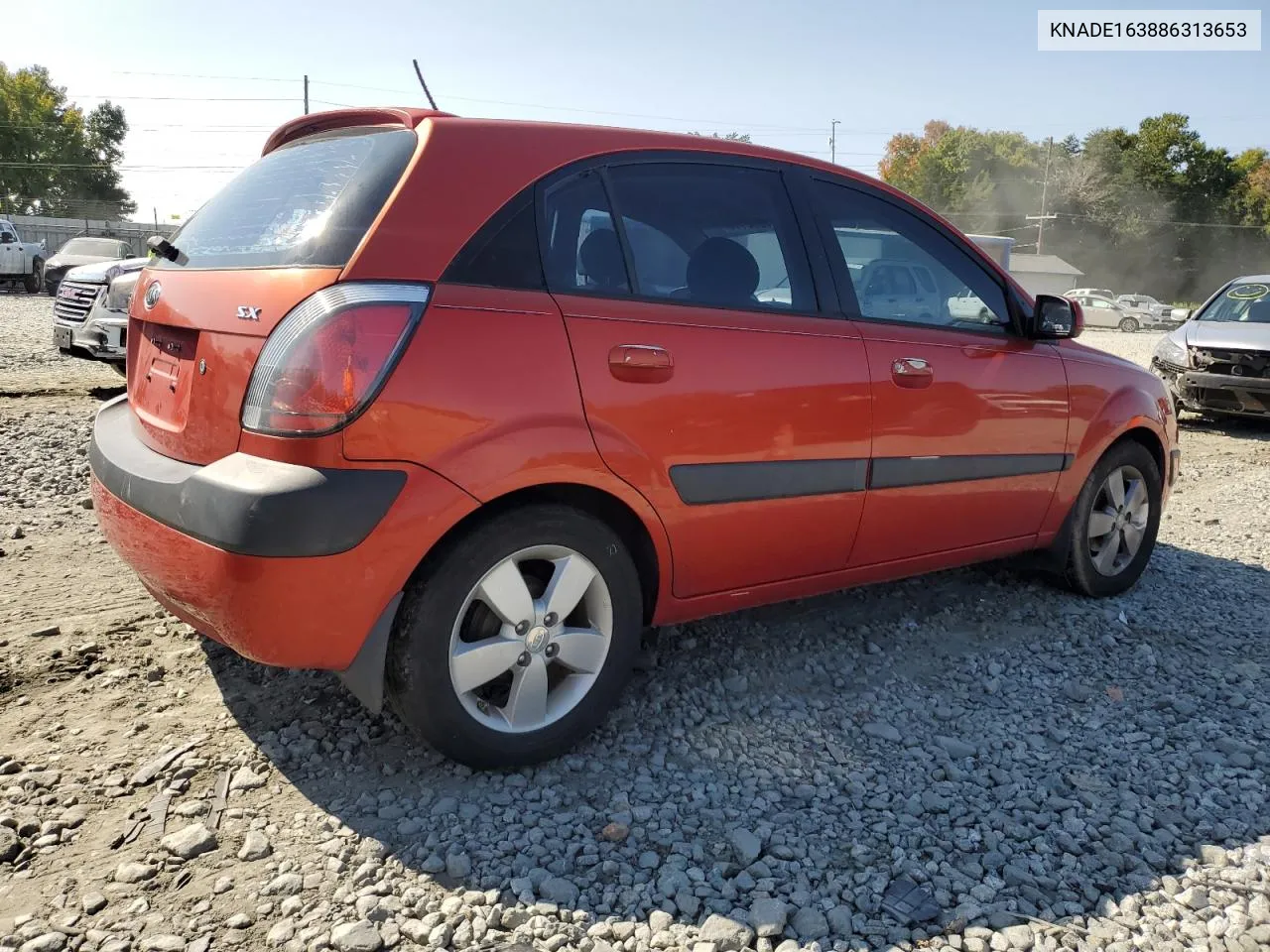 2008 Kia Rio 5 Sx VIN: KNADE163886313653 Lot: 70002114