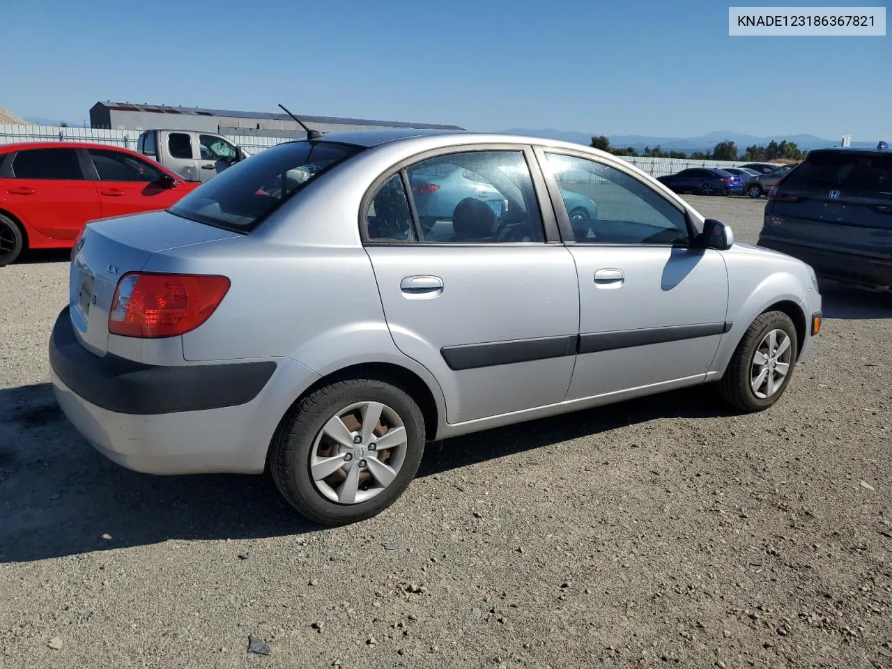 2008 Kia Rio Base VIN: KNADE123186367821 Lot: 71311154