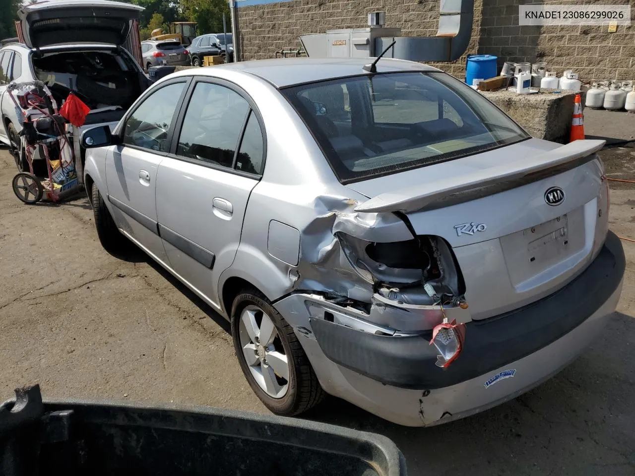 KNADE123086299026 2008 Kia Rio Base