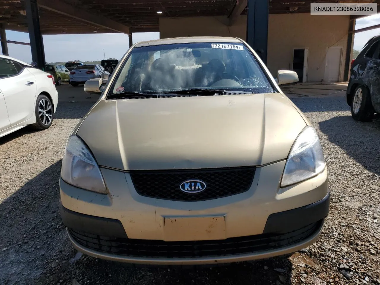 2008 Kia Rio Base VIN: KNADE123086328086 Lot: 72167184