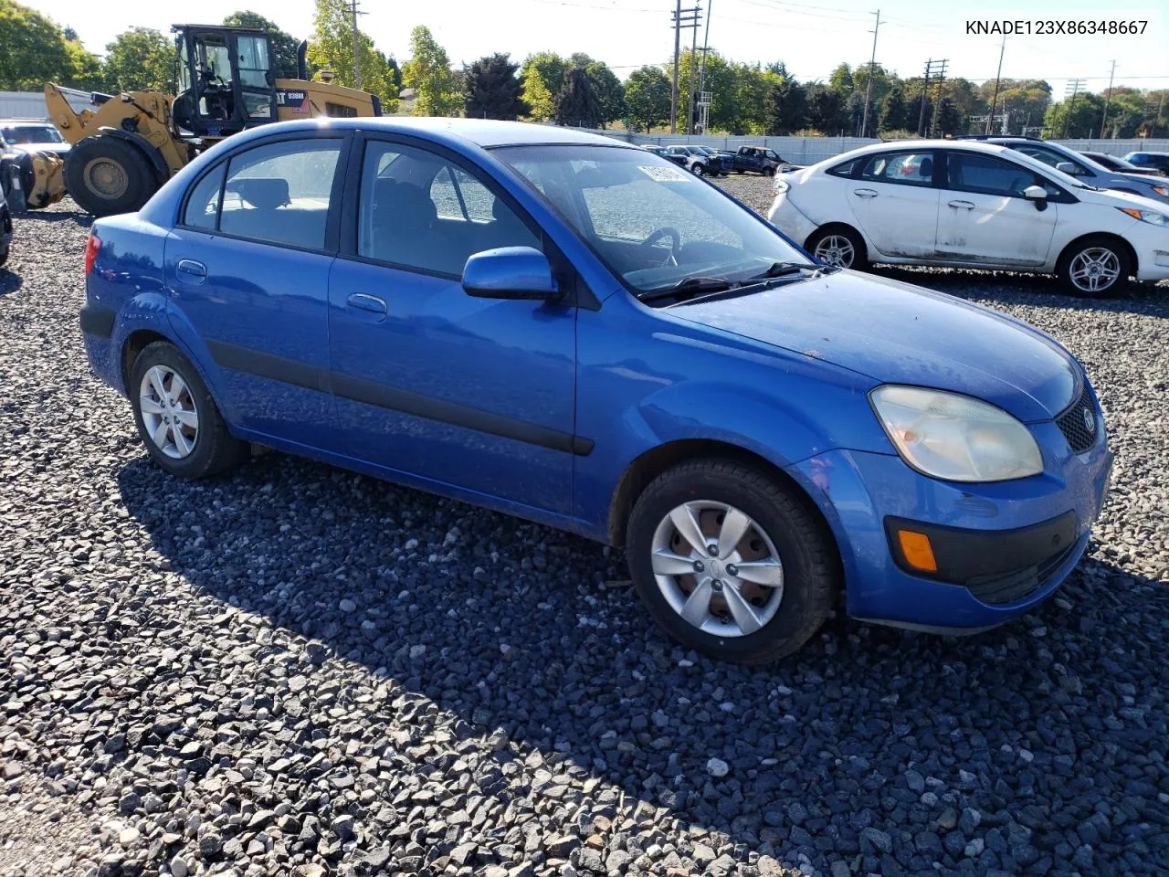 2008 Kia Rio Base VIN: KNADE123X86348667 Lot: 74150164