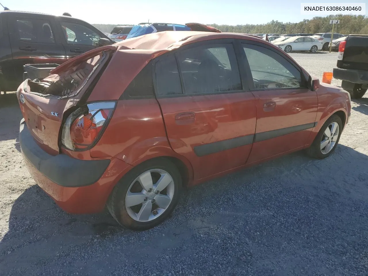 2008 Kia Rio 5 Sx VIN: KNADE163086340460 Lot: 74181574