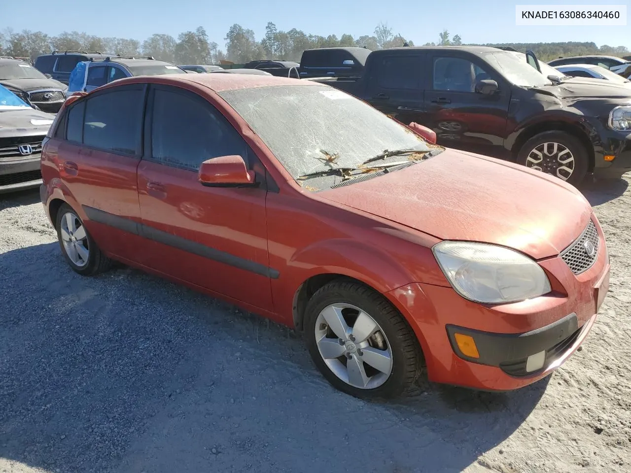 2008 Kia Rio 5 Sx VIN: KNADE163086340460 Lot: 74181574