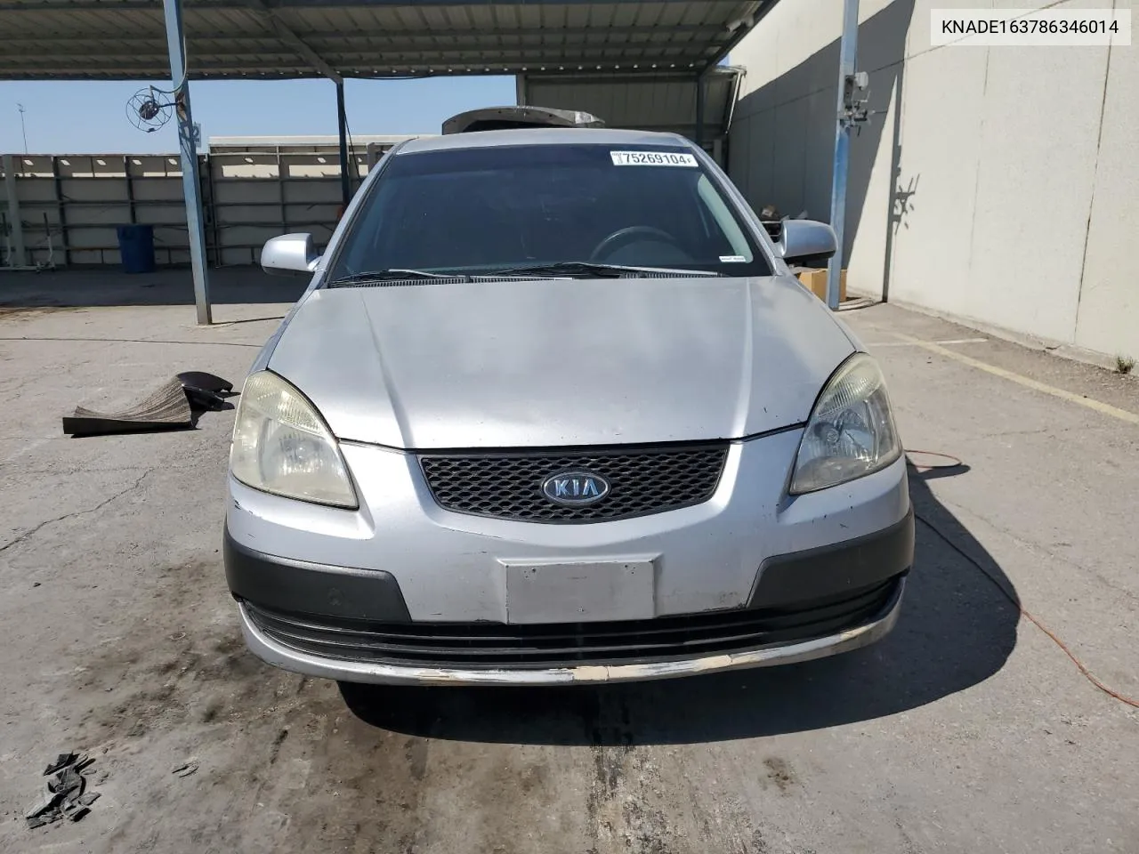 2008 Kia Rio 5 Sx VIN: KNADE163786346014 Lot: 75269104