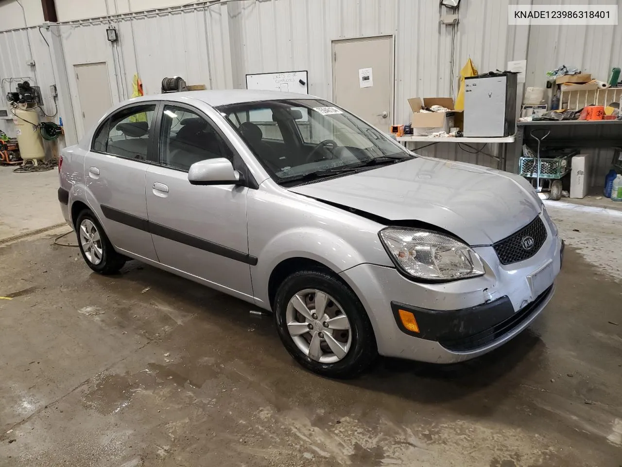 2008 Kia Rio Base VIN: KNADE123986318401 Lot: 75946134