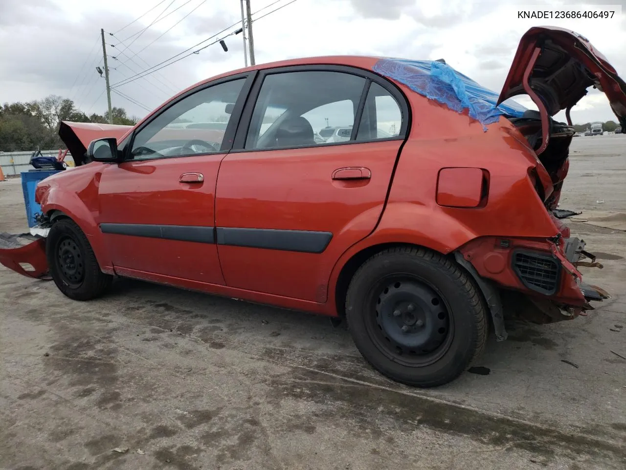 2008 Kia Rio Base VIN: KNADE123686406497 Lot: 75994594