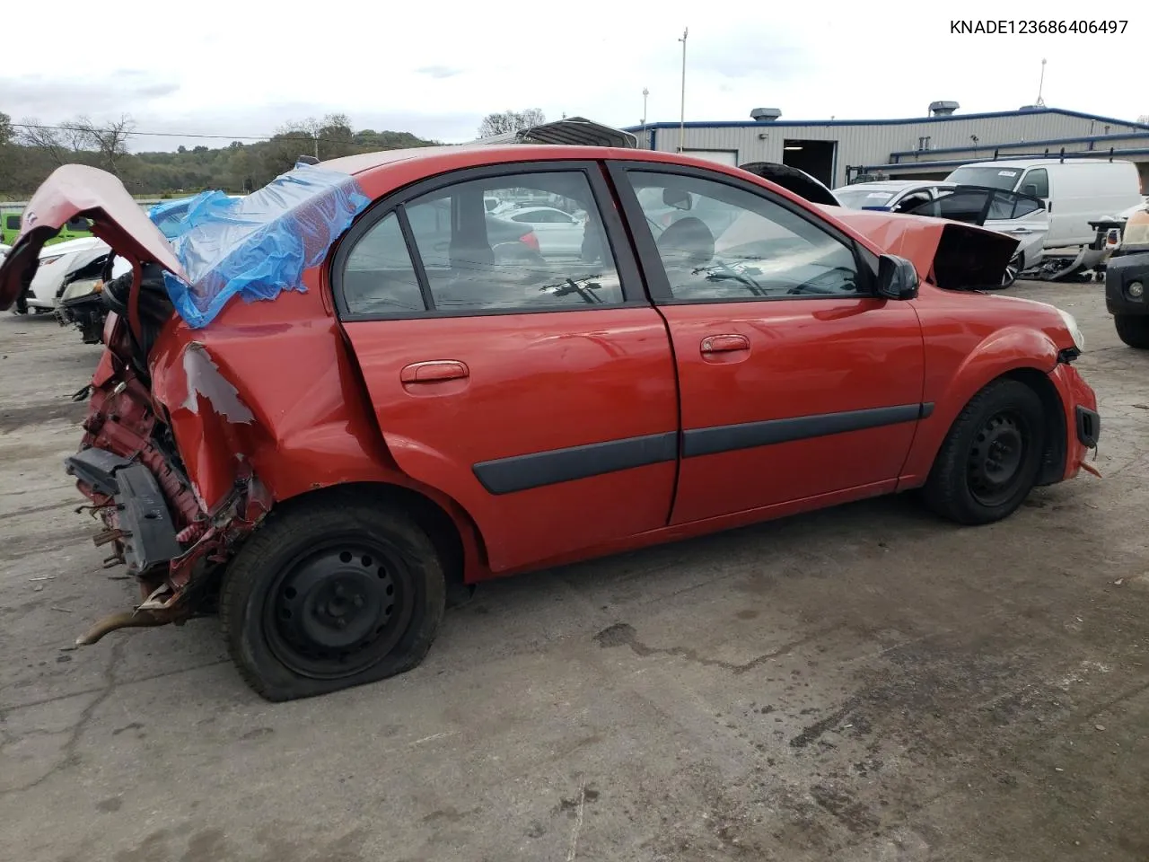 2008 Kia Rio Base VIN: KNADE123686406497 Lot: 75994594