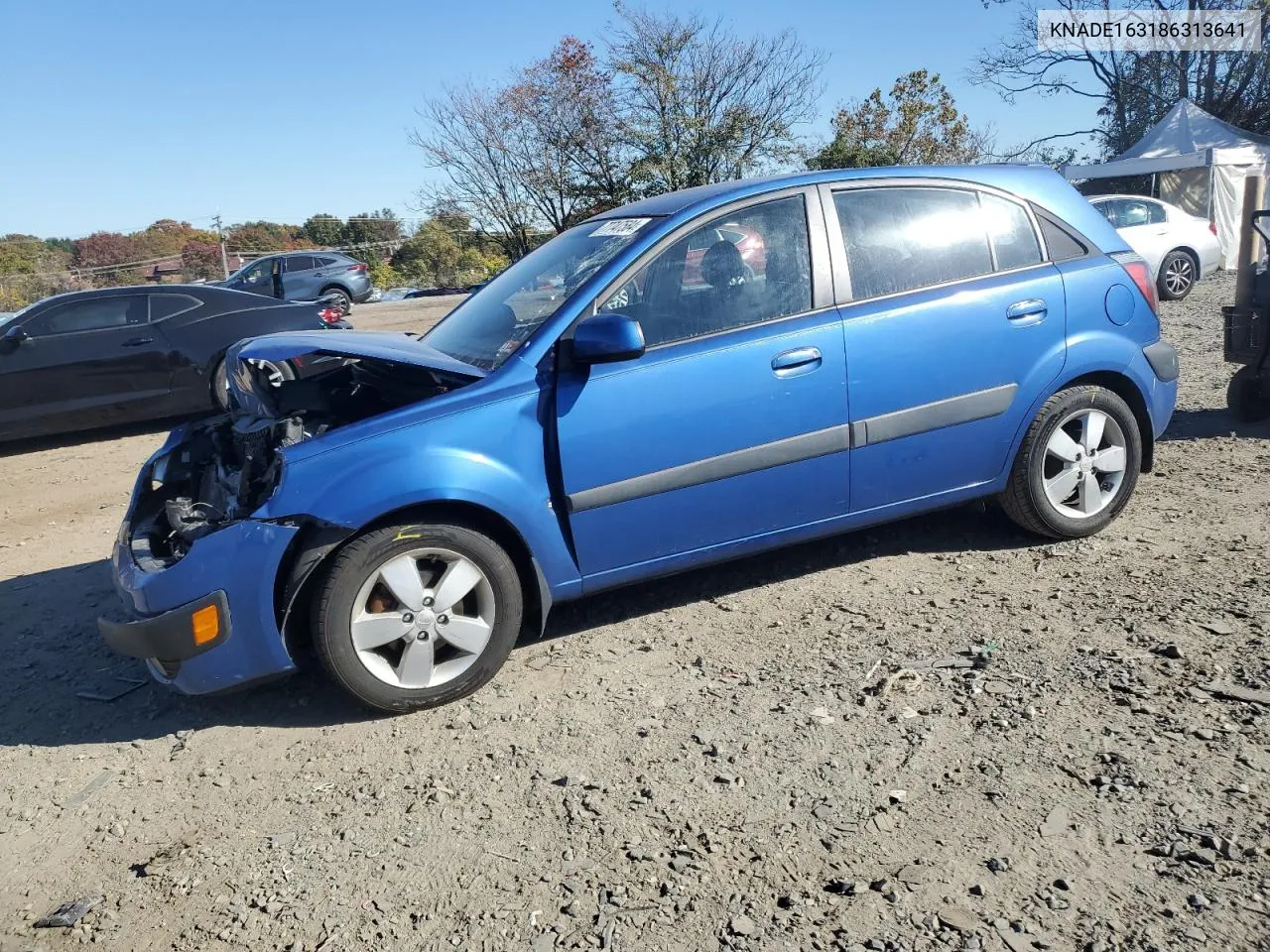 2008 Kia Rio 5 Sx VIN: KNADE163186313641 Lot: 77747584