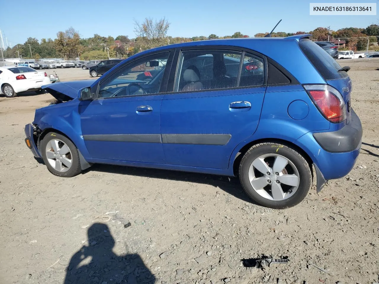 2008 Kia Rio 5 Sx VIN: KNADE163186313641 Lot: 77747584