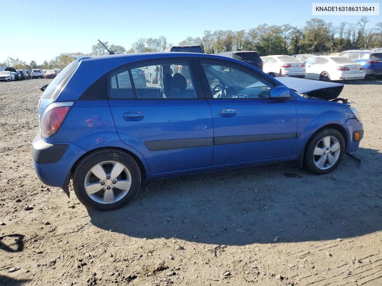 2008 Kia Rio 5 Sx VIN: KNADE163186313641 Lot: 77747584