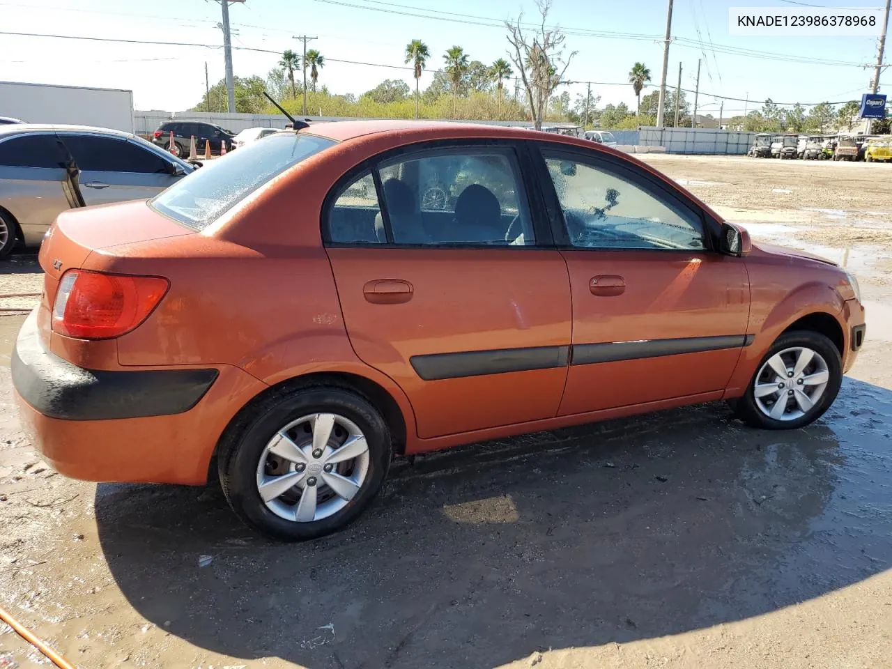 2008 Kia Rio Base VIN: KNADE123986378968 Lot: 77778494