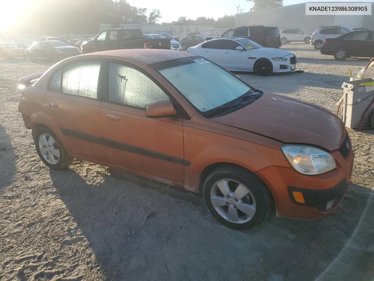 2008 Kia Rio Base VIN: KNADE123986308905 Lot: 78092034